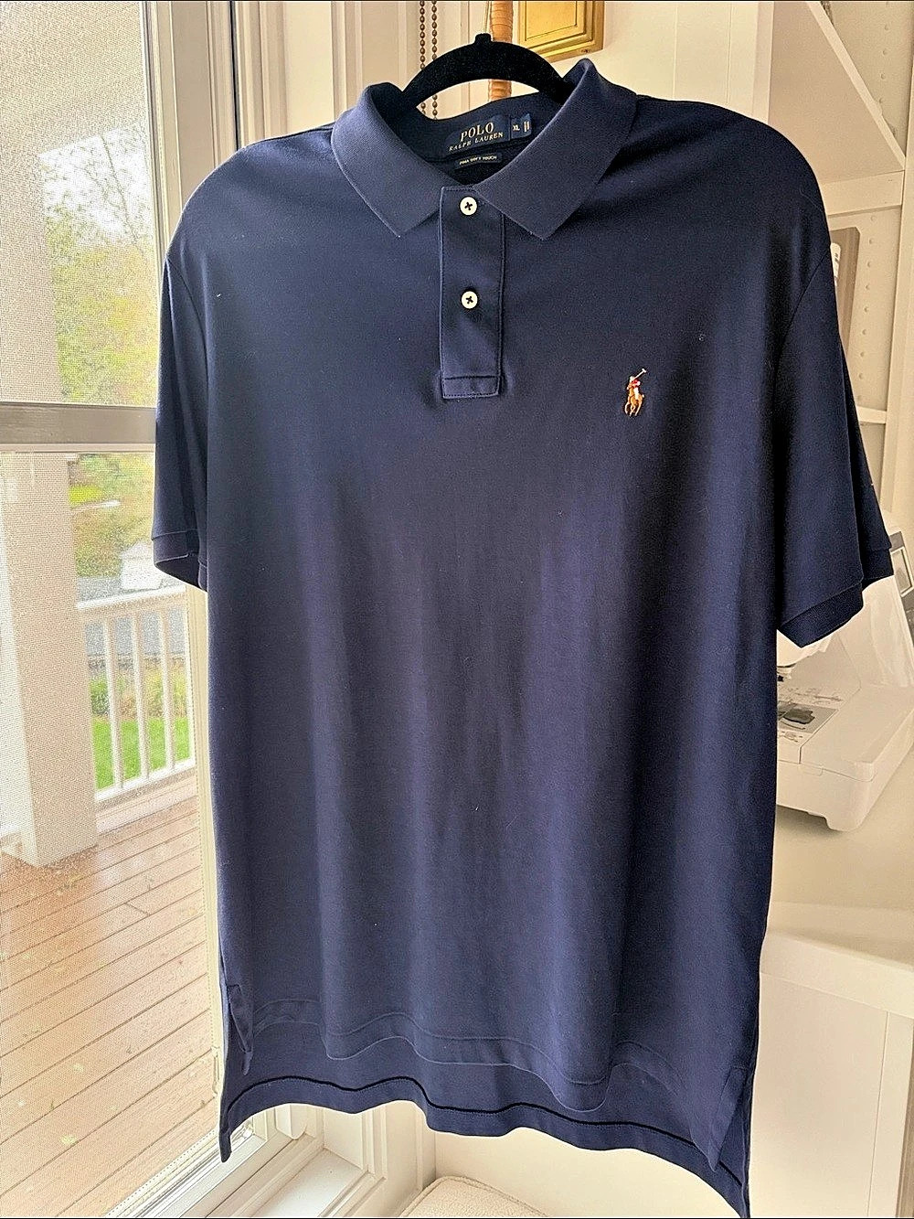 Polo Ralph Lauren Pima Soft Touch Polo Shirt Men's Polo Shirt Cotton Blue XL